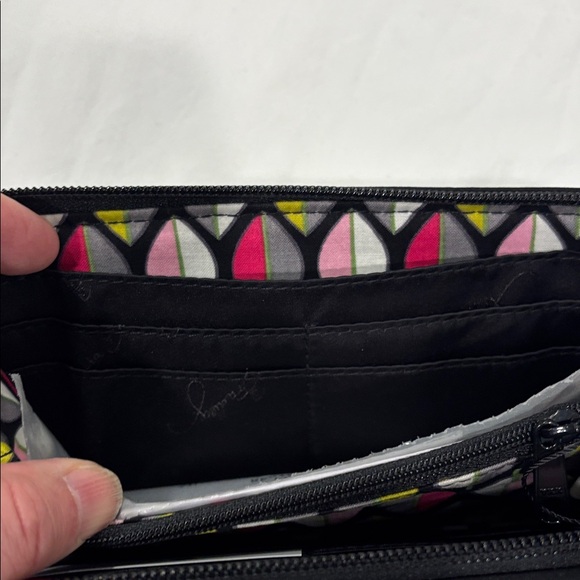 Vera Bradley Black Quilted Women's Wallet - Picture 6 of 7